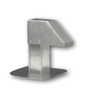 Aluminium airco dakdoorvoer 80 x 80  1 uitgang