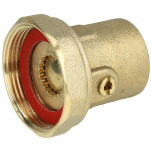 Pompkoppeling 1 1/2" x 1" IS afsluitbaar