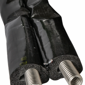 Dubbele RVS ribbelbuis DN25