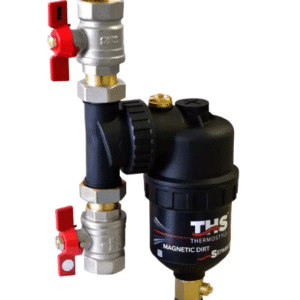 Vuilafscheider 1" incl. afsluitkranen