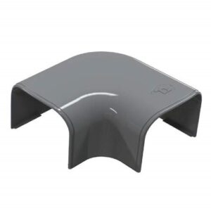 Tecnosystemi Optima CP75 platte bocht 90° antraciet