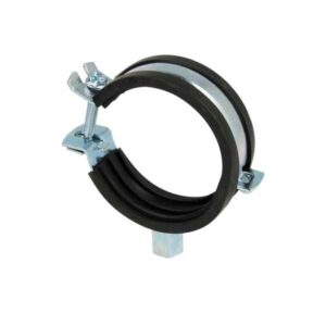 Buisklem met rubber inlage M8